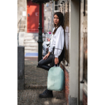 Diebstahlsicherer Laptop-Rucksack mit RFID-Tasche mit Logo, 15,6'' farbe mintgrün Lifestyle-Bild 4