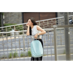 Diebstahlsicherer Laptop-Rucksack mit RFID-Tasche mit Logo, 15,6'' farbe mintgrün