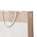 Große Jutetasche mit Seitentasche zum Bedrucken mit Ihrem Logo