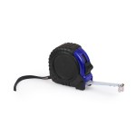 5m langes Maßband mit Aufrollsystem in schwarz-rotem ABS-Gehäuse farbe blau erste Ansicht