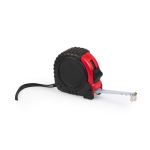 5m langes Maßband mit Aufrollsystem in schwarz-rotem ABS-Gehäuse farbe rot dritte Ansicht