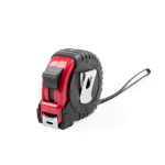 5m langes Maßband mit Aufrollsystem in schwarz-rotem ABS-Gehäuse farbe rot erste Ansicht