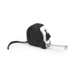 5m langes Maßband mit Aufrollsystem in schwarz-rotem ABS-Gehäuse farbe weiß erste Ansicht