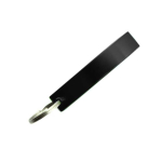 Aluminium-Flaschenöffner mit Schlüsselanhänger in glänzender Farbe farbe schwarz