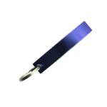 Aluminium-Flaschenöffner mit Schlüsselanhänger in glänzender Farbe farbe blau