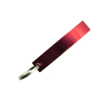 Aluminium-Flaschenöffner mit Schlüsselanhänger in glänzender Farbe farbe rot