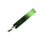 Aluminium-Flaschenöffner mit Schlüsselanhänger in glänzender Farbe farbe grün fünfte Ansicht