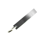 Aluminium-Flaschenöffner mit Schlüsselanhänger in glänzender Farbe farbe silber