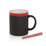 Mit Kreide beschreibbare Kaffeetasse als originelles Geschenk, 350ml farbe rot erste Ansicht