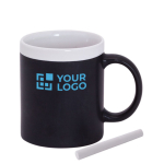 Mit Kreide beschreibbare Kaffeetasse als originelles Geschenk, 350ml Ansicht mit Druckbereich