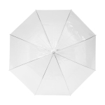 Transparenter automatischer Regenschirm als Werbeartikel, Ø 100 farbe weiß
