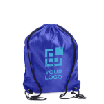 Sportbeutel für Kinder aus Polyester 210D mit Kordelzug Ansicht mit Druckbereich
