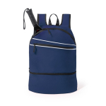 Praktischer Rucksack aus festem 600D-Polyester mit Schuhfach farbe marineblau erste Ansicht