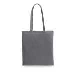 Farbige Baumwolltasche als Messegeschenk, 140 g/m² farbe dunkelgrau
