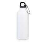 Personalisierte Aluminiumflaschen mit Bild 400ml farbe weiß
