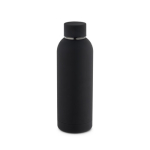Thermosflasche aus Edelstahl mit matter Oberfläche, 500ml farbe schwarz