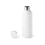 Thermosflasche aus Edelstahl mit matter Oberfläche, 500ml farbe weiß vierte Ansicht