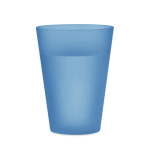 Transluzenter Kunststoffbecher für Events 300 ml farbe blau-transparent