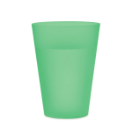 Transluzenter Kunststoffbecher für Events 300 ml farbe grün-transparent