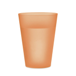 Transluzenter Kunststoffbecher für Events 300 ml farbe orange-transparent