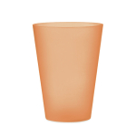 Transluzenter Kunststoffbecher für Events 300 ml farbe orange-transparent