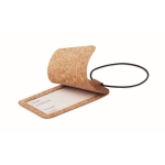 Kofferanhänger aus Kork für Reiseveranstalter mit Logo bedrucken farbe beige