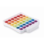 Spielzeug zum Entspannen, Geräusche beim Drucken der Kugeln farbe weiß