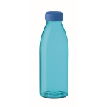 Plastikflasche aus RPET, BPA-frei und in vielen Farben, 500 ml farbe blau-transparent