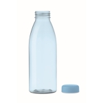 Plastikflasche aus RPET, BPA-frei und in vielen Farben, 500 ml farbe transparentes hellblau dritte Ansicht
