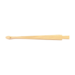 Holzfächer aus naturbelassenem Holz 23 cm farbe holzton