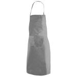 Einfache Kochschürze als Werbeartikel aus Polyester, 200 g/m2 farbe grau erste Ansicht