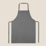 Einfache Kochschürze als Werbeartikel aus Polyester, 200 g/m2 farbe grau zweite Ansicht
