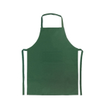 Einfache Kochschürze als Werbeartikel aus Polyester, 200 g/m2 farbe grün