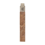 Nachhaltiger Kugelschreiber aus Kork mit blauer Tinte mit Logo farbe beige erste Ansicht