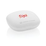 Kompakte In-Ear-Kopfhörer mit Geräuschunterdrückung farbe weiß Ansicht mit Logo