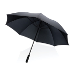Manueller XXL Regenschirm aus recycelten Materialien, Ø 130 cm farbe schwarz Ansicht mit Druckbereich