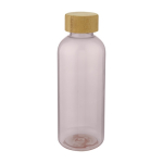 Recycling-Trinkflaschen mit Deckel aus nachhaltigen Bambus, 650ml farbe rosa