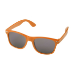 Sonnenbrille aus RPET mit Papierbrillenetui, UV400-Schutz farbe orange