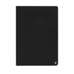 Hardcover-Notizbuch mit wasserfestem linierten Steinpapier, A5 farbe schwarz zweite Vorderansicht