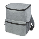 Grauer isothermischer Rucksack für Picknick und Ausflüge bedrucken farbe grau