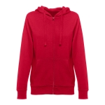 Damen-Sweatshirt aus Baumwolle und Polyester, 320 g/m2, THC Amsterdam farbe rot