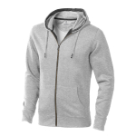 Kapuzenpullover aus Baumwolle und Polyester, 300 g/m2, Elevate Life farbe grau mamoriert
