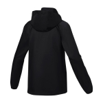 Wasserdichte Kapuzen-Damenjacke aus Nylon, 60 g/m2, Elevate Essentials farbe schwarz dritte Rückansicht