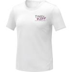 Damen Funktionsshirt aus Polyester Mesh 105 g/m² Elevate Essentials farbe weiß Ansicht mit Siebdruck