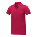 Poloshirt aus Baumwolle mit Farbdetails, 200 g/m2, Elevate Life farbe rot