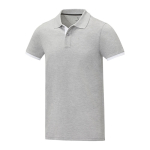 Poloshirt aus Baumwolle mit Farbdetails, 200 g/m2, Elevate Life farbe grau mamoriert