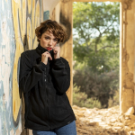 Fleecejacke bedrucken aus recyceltem Kunststoff, 280 g/m2, MKT Diston Ansicht in Umgebung