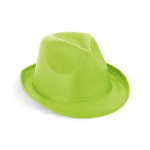 Hut aus PP in verschiedenen Farben mit bedruckbarem Band