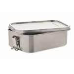 Große Lunchbox aus Edelstahl mit Trennwand, 1,2 L farbe silber zweite Ansicht