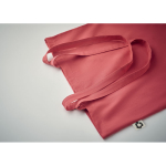 Recycelte Baumwolltasche in vielen Farben mit Logo 140 g/m² farbe rot